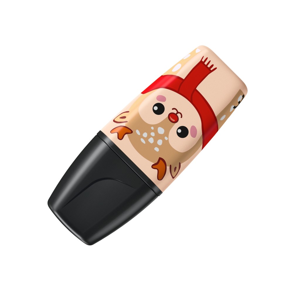 Zvýrazňovač STABILO BOSS MINI Frosty Friends - karmínová