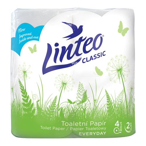 Toaletní papír Linteo Classic 4 ks (2-vrstvý, 15m)