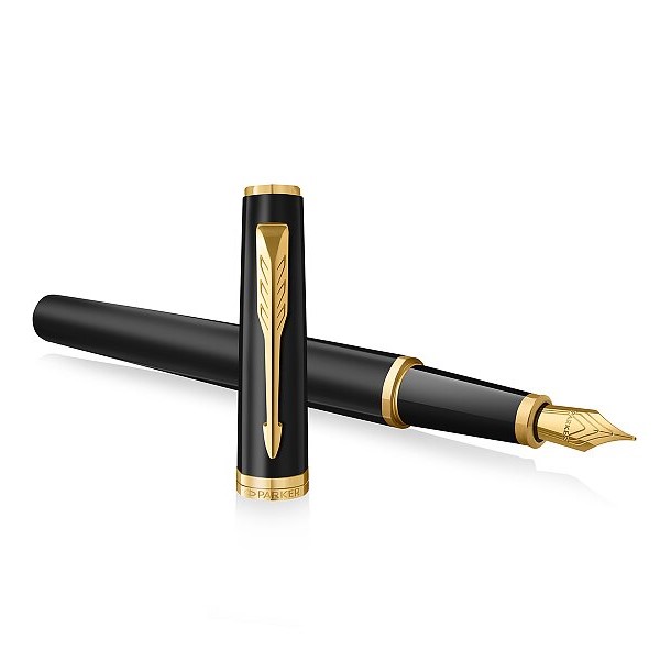 Pero plnicí PARKER Meridian Matte Black GT, hrot F