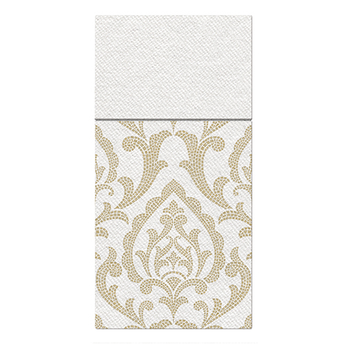 Vrecká na príbory PAW AIRLAID 40x40 cm Portugesse tiles gold 25 ks/bal