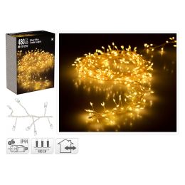 Světelný řetěz 480 LED bílý teplý, délka 4,8 m, vnější použití Světelný řetěz 480 LED bílý teplý, délka 4,8 m, vnější použití