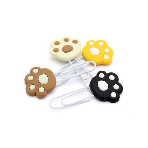 Ozdobná spona / záložka Cat's paw 7 cm (sada 4 ks) (1)