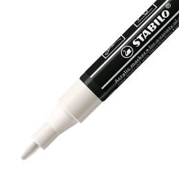 Akrylový popisovač STABILO FREE Acrylic T100 Kulatý hrot 1-2 mm - bílý (1)