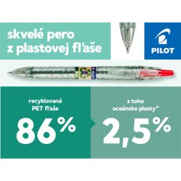 Pero guľočkové PILOT B2P EcoBall - červená (1)