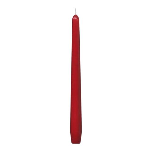 Sviečka kónická 245 mm, červená (10 ks v bal.)