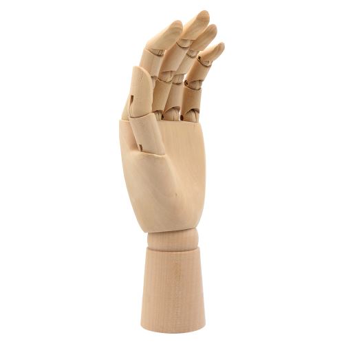 Dřevěná figurka 25 cm - levá ruka