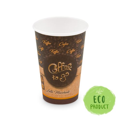 Kelímek papírový spotlačou "Coffee to go" 330 ml, L (O 80 mm), 50 ks