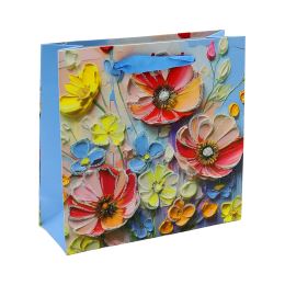 Dárková taška 2049 Flowers, velikost S 14,5 x 6 x 15 cm (3)