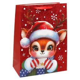 Dárková taška vánoční 40x30x12 cm (mix 4 designů - /cena za 1 ks) (3)