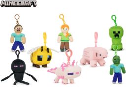 Minecraft přívěsek na klíče plyšový 12cm 8druhů 12m+