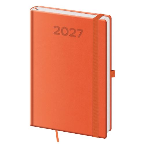 Diář 2027 týdenní A5 Print Pop - oranžová