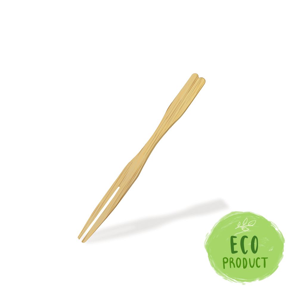 Napichovátka bambusové vidlička 9 cm, (100 ks v bal.) 9 cm