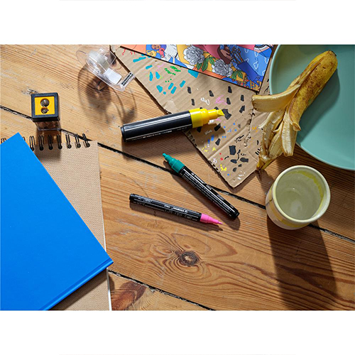 STABILO Akrylový popisovač STABILO FREE Acrylic T300 Kulatý hrot 2-3 mm - žlutý