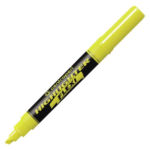 Zvýrazňovač CENTROPEN 8542 FLEXI NEON - žlutý