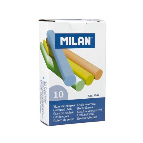 Krieda MILAN guľatá farebná 10 ks znížená prašnosť