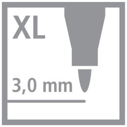 Vláknový fix STABILO power max 140 ks box - 18 různých barev (2)