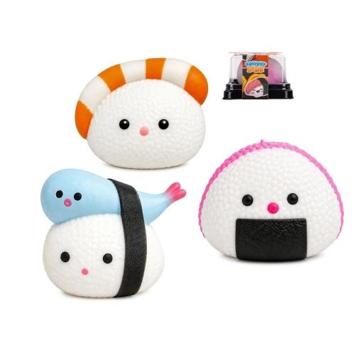 Squishy Sushi Kawaii sushi kamarádi 5cm 3ks v krabičce 12ks v DBX