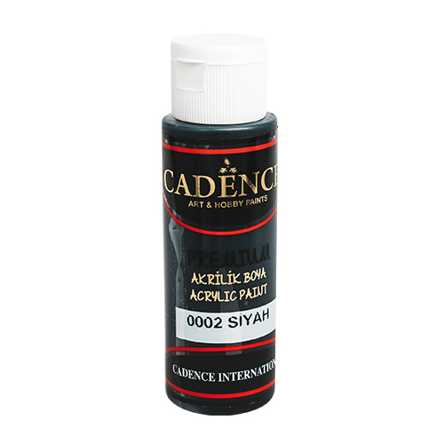 Akrylová barva CADENCE Premium, černá, 70 ml