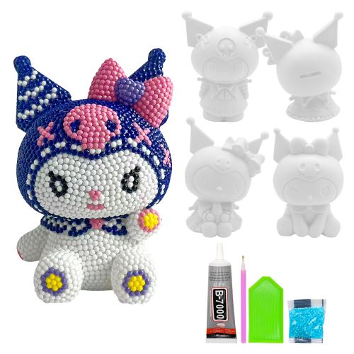 Vinylová krabička 15 cm "Ozdobte si ji sami" - Kuromi