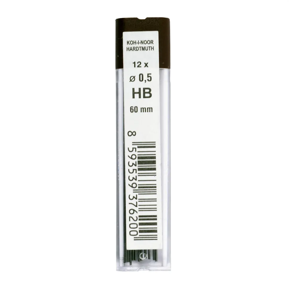 KOH-I-NOOR Grafitové tuhy KOH-I-NOOR HB / 0,5 mm, 12 ks