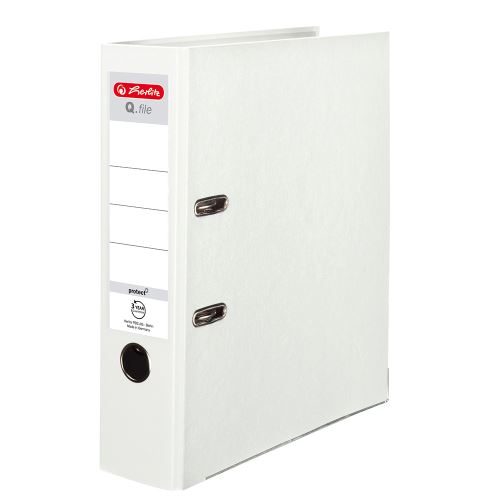 Poradač pákový Herlitz A4 80 mm biely