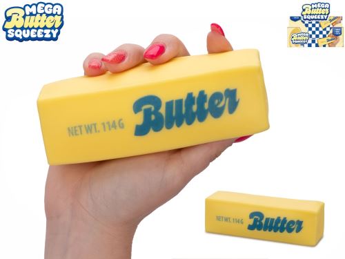Mega squeeze kostka másla strečová jumbo 13,5x4x4cm v sáčku 12ks v DBX