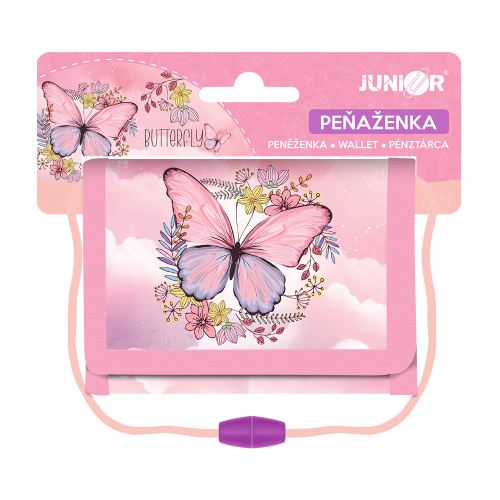 Dětská textilní peněženka JUNIOR S9 Butterfly - motýl