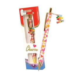 Pero kuličkové CHARM Happy - modrá náplň