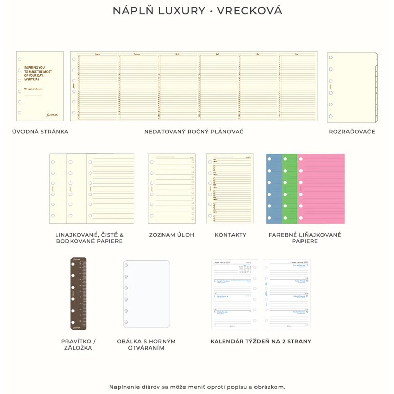 FILOFAX Diář Filofax Malden - Burgundy, kapesní