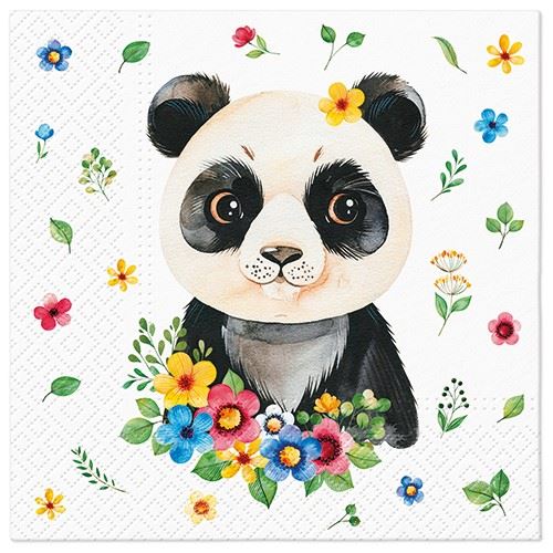 Obrúsky PAW L 33x33cm Flower Panda