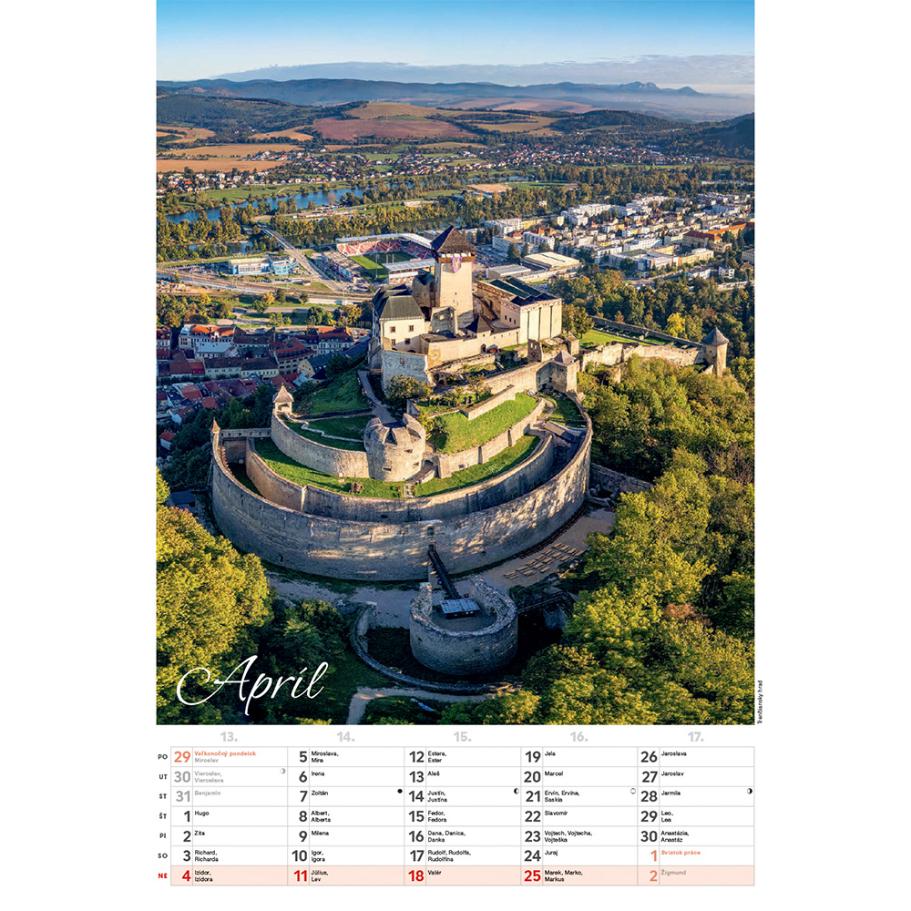 Nástěnný kalendář Slovensko 2027