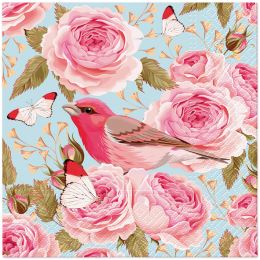 Ubrousky TaT 33x33cm English Roses Bird
