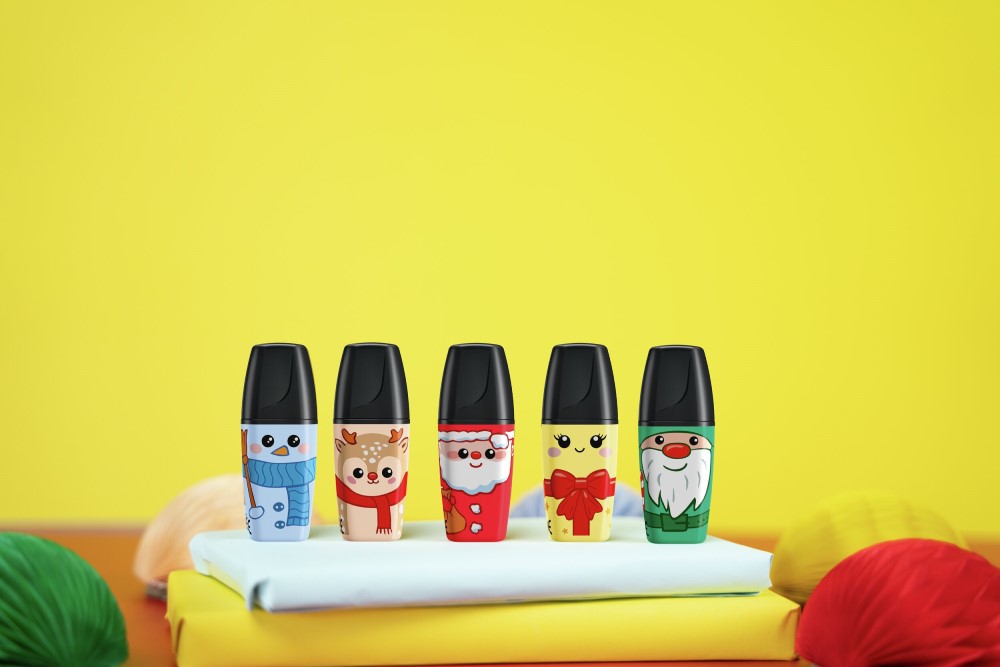 STABILO Zvýrazňovač STABILO BOSS MINI Frosty Friends - pastelová žlutá