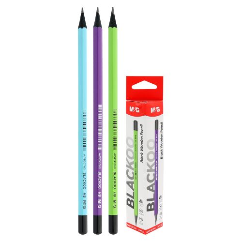 Grafitová tužka M&G BLACKOO HB hexagonální (cena je za 1 kus)