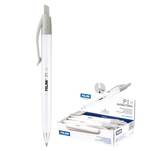 Pero kuličkové MILAN P1 Antibacterial 1,0 mm - černé