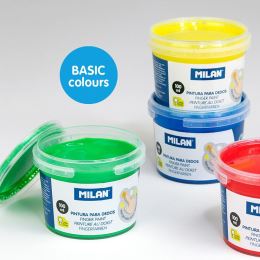 Barvy prstové MILAN 100 ml - sada 6 ks základních barev (2)