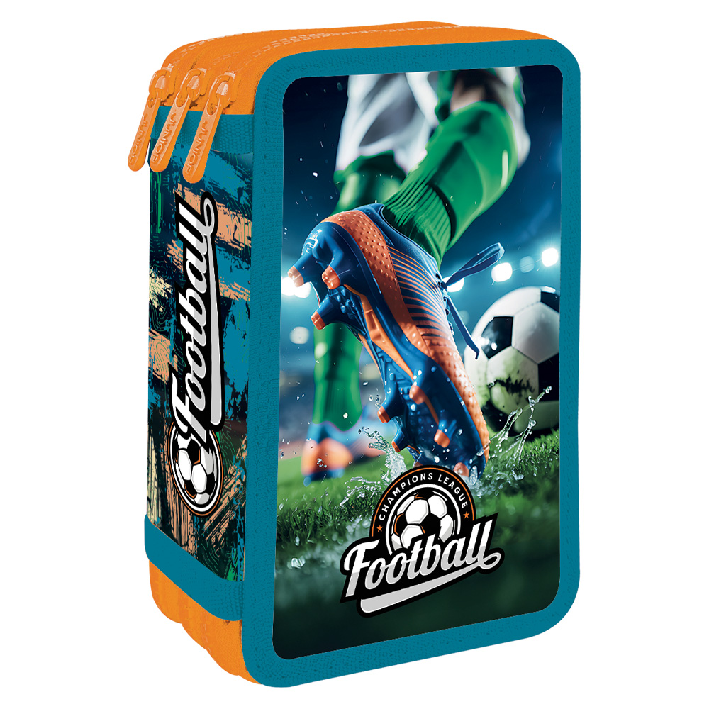 Penál prázdný - 3 patrový JUNIOR S9 - Fotbal