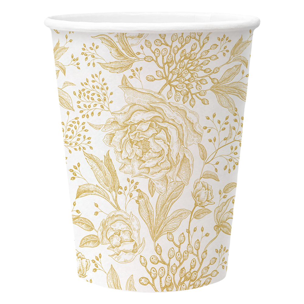 Papírový kelímek PAW Eco 250 ml Rose Peonies /8 ks