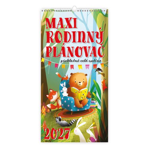 Nástěnný kalendář 2027 MAXI rodinný plánovač