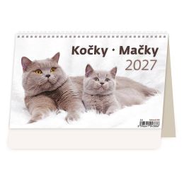 Stolní kalendář 2027 Kočky/Kočky