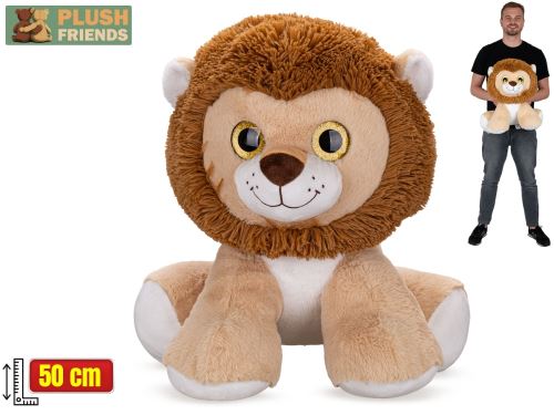 Plush Friends lev plyšový 50cm sedící 0m+