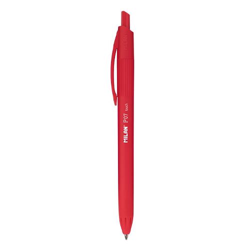 Pero kuličkové MILAN P07 Touch 0,7 mm - červená náplň