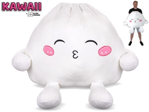 Plush Friends Kawaii Bao knedlíček plyšový 60cm špulící pusu 0m+