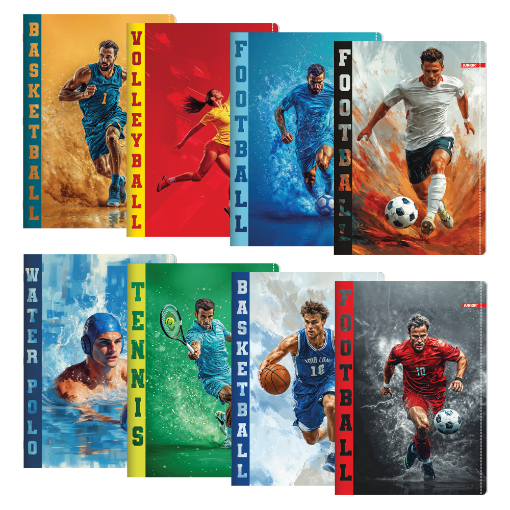 Zápisník A5, linkovaný 544, 40 listů, Exclusive "Sport"