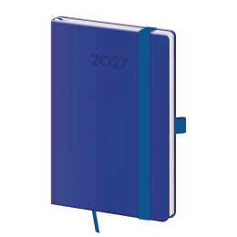 Diář 2027 týdenní kapesní Print Plus - královská modrá