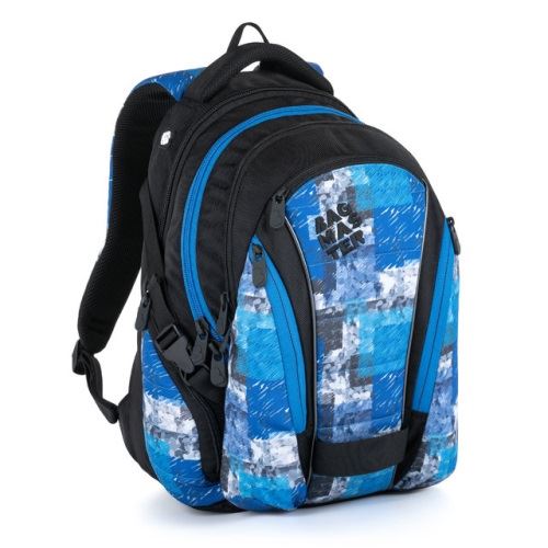 Školní batoh BagMaster BAG 21 A blue /black