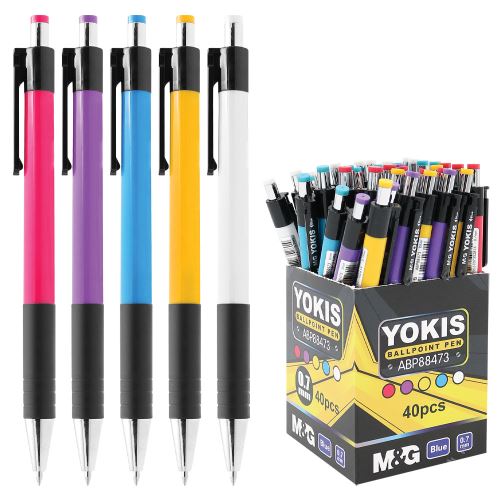 Pero kuličkové M&G Yokis 0,7 mm - modrá náplň /1ks