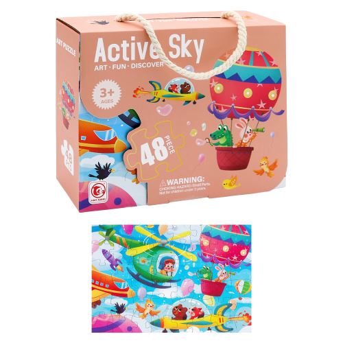 Dětské puzzle 50 x 34 cm (48 dílků) - Active Sky