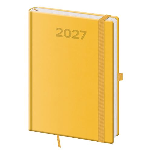 Diář 2027 denní A5 Print Pop - žlutá