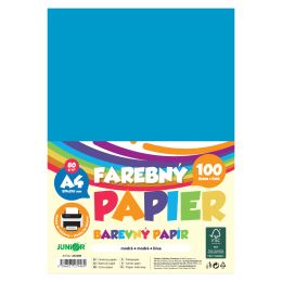 Farebný papier A4 80g/m2, bal/100 ks - modrá
